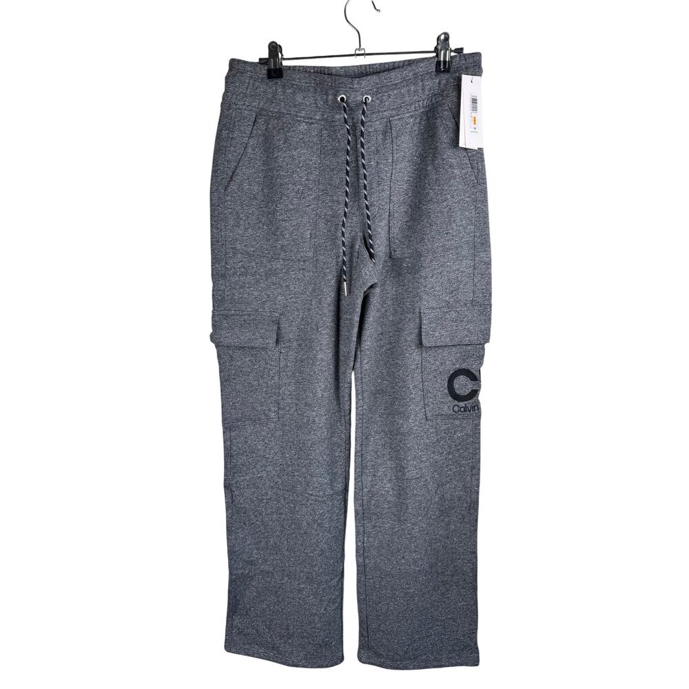 Calvin Klein Women's Active Embroidered-Logo Cargo Pants BLK HEATHER NWT SIZE S - Picture 5 of 10